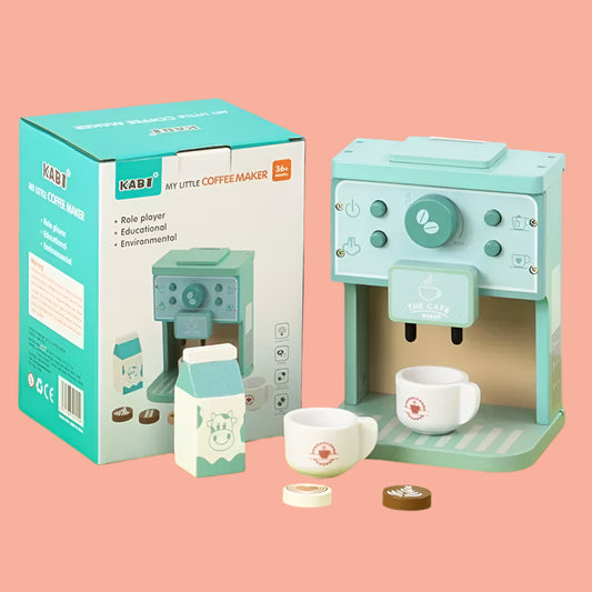 ☕️ Wooden Coffee Maker & Cookie Set – Montessori Learning Fun ☕️