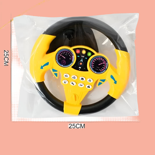 🚗 Montessori Baby Steering Wheel - Interactive Light & Sound Toy 🎶