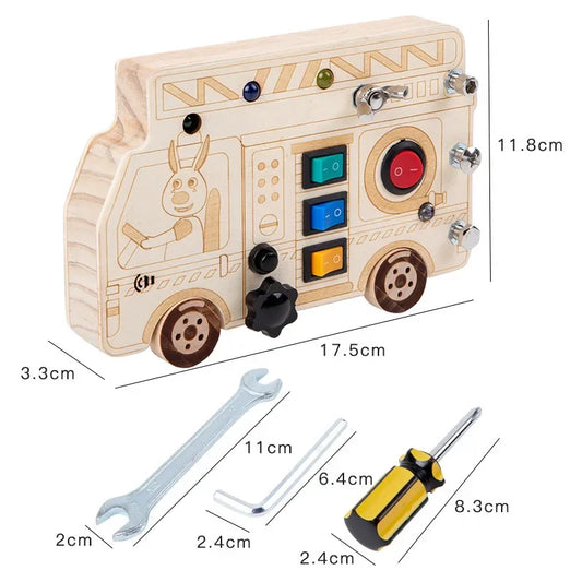 🎸 Montessori Sensory Busy Board for Kids (2-6 years) 🎸