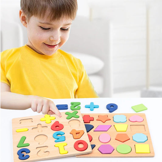 🔢 Wooden Puzzle - Alphabet & Number Learning 🔢