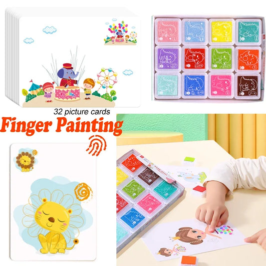 🎭 Montessori Finger Art Kit 🎭