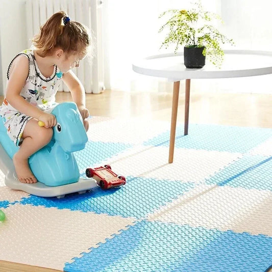 🧩 Soft Foam Play Mat – Waterproof &amp; Anti-Slip Kids Floor Mat 🏡