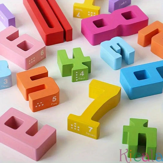 🌈 Montessori Wooden Building Blocks 🎲