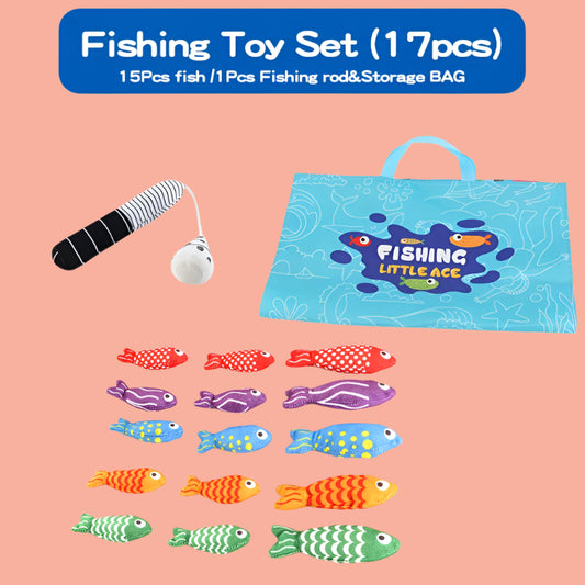 🎣 Montessori Cloth Fishing Game - Color & Number Sorting 🎣