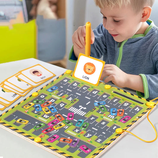 ✨ Magnetic Alphabet Maze – Montessori Spelling & Fine Motor Toy ✨