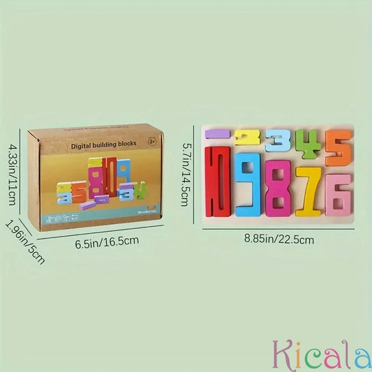 🌈 Montessori Wooden Building Blocks 🎲