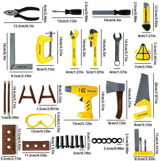 🛠️ Toddler Tool Kit – 36pcs Pretend Play Montessori Toy 🛠️