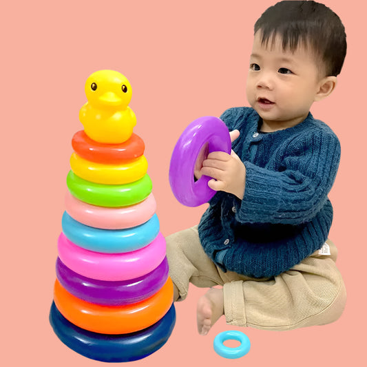 🧸 Montessori Baby Toy – 🎾 Rolling Ball Stacking Track, 🎓 Educational Game for Baby Development.