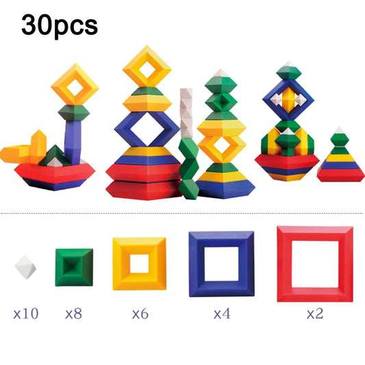 🧩 3D Pyramid Building Blocks 🏗️